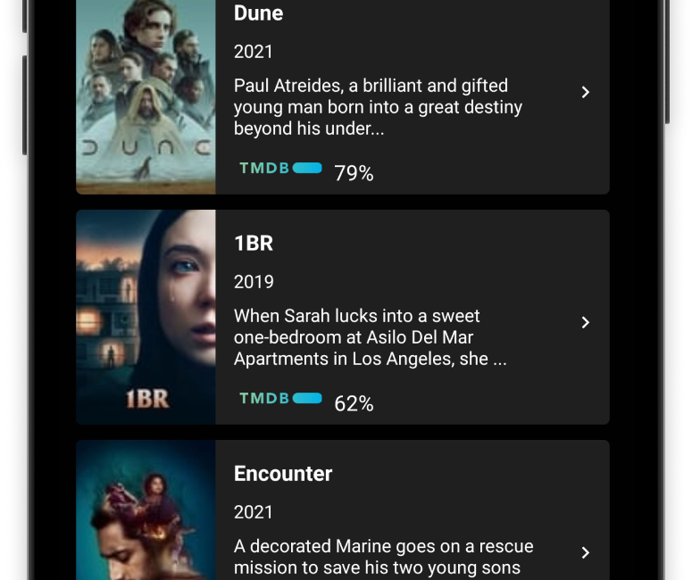 Movies + TV React Native App